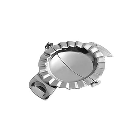 

Stainless Steel Dumpling Maker Dough Press Creative Dumpling Mold Making Tool for Home Kitchen Restaurant (Large Size)