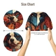 thumbnail image 5 of Yiaed Vintage Colorful Flower French Bulldog Print Satin Bonnet Silk Bonnet Hair Bonnet for Sleeping Hair Bonnets, 5 of 6