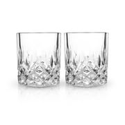 Viski Admiral Crystal Whiskey Tumblers - Classic Lowball Cocktail Glasses