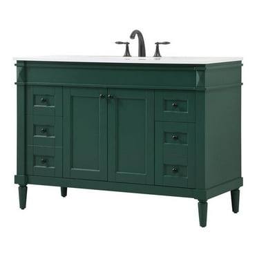 Elegant Lighting Vf31848 Bennett 48" Free Standing Single Basin Vanity Set - Green