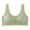Green, variant on Gymayou Front Button Closure Bra for Older Women No Underwire Floral Lace Wireless Comfort Bra Wide Strap Full Coverage Bras Beige L