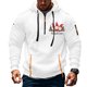 thumbnail image 1 of Sudadera con capucha para hombre, informal, con estampado, deportiva, de manga larga, blusa de poliéster, 1 of 4