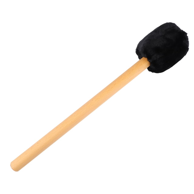 Mazo de Tambor Con Cabeza de Fieltro Suave, Mazo de Bajo, Baqueta de Felpa de Haya, Palo Con Largo Para Batidor de Timbales de Xilófono