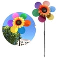 thumbnail image 3 of Juguete giratorio colorido, con palos, arte educativo de girasol de plástico para jardín, decoración Zulema Molinillo de viento, 3 of 7