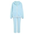 thumbnail image 5 of YDFCWXW Womens Workout Sets 2 Piece Oversized Hoodie Jogger Sweatpants Set Comfort Solid Loungewear Match Set (Sky Blue, XXL), 5 of 6