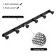 thumbnail image 4 of Bigbig Home-gancho negro para toalla, gancho de pared para baño, estante con 6 ganchos, gancho mate para abrigo de dormitorio, colgador de bata de cocina, montaje en pared, 4 of 5