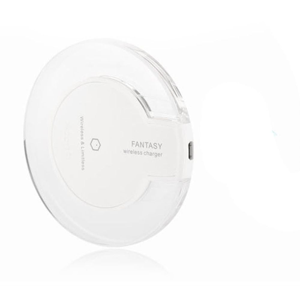 TFixol Compact White QI Wireless Charger Pad with Fast Charging, Over-Temperature Protection, and Anti-Slip Design for Smartphones