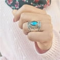 thumbnail image 6 of HOOUN Boho Vintage Women 925 Silver Cubic Zircon Rings Wedding Ring Jewelry Size 6-10-8-Style 2, 6 of 7
