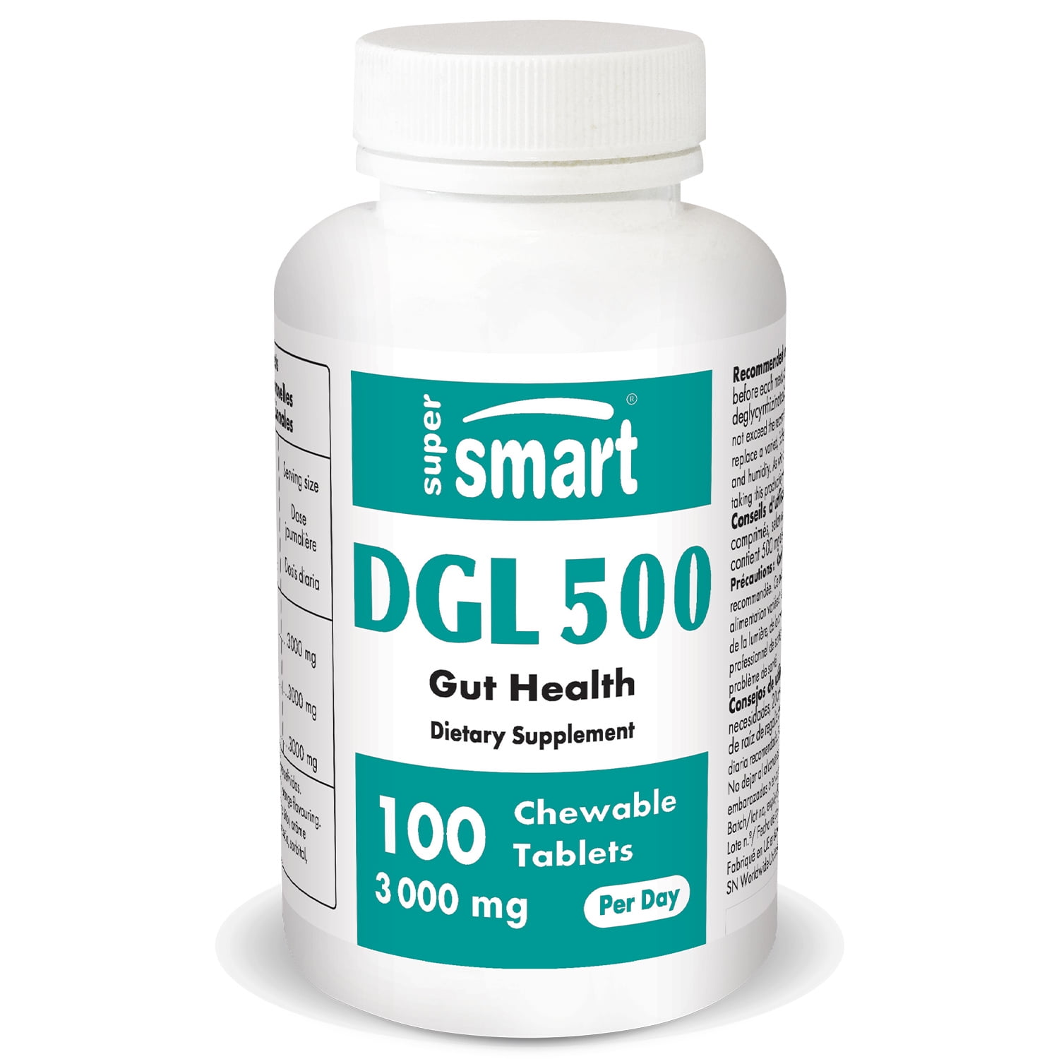Supersmart DGL (Liquorice Root) 3000 mg per Day Stomach Soothing