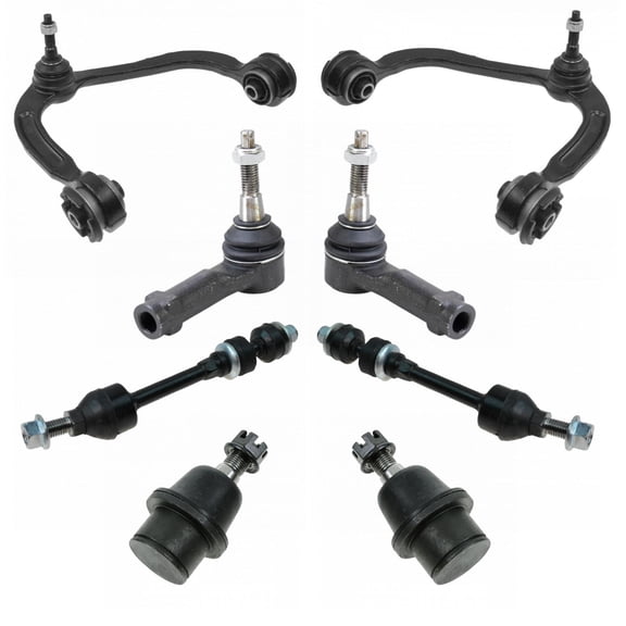 TRQ Control Arm Ball Joint Tie Rod Stabilizer Bar Link Kit for F150 Mark LT PSA58850