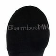 thumbnail image 2 of BambooMN Unisex Mens and Womens Quarter Socks Made of Rayon from Bamboo - Black - 4 Pairs - Large, 2 of 6
