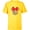 Yellow, variant on Disney Minnie Mouse Polka Dot Day Distressed Doodles Icon - Short Sleeve T-Shirt for Kids - Customized-Athletic Heather