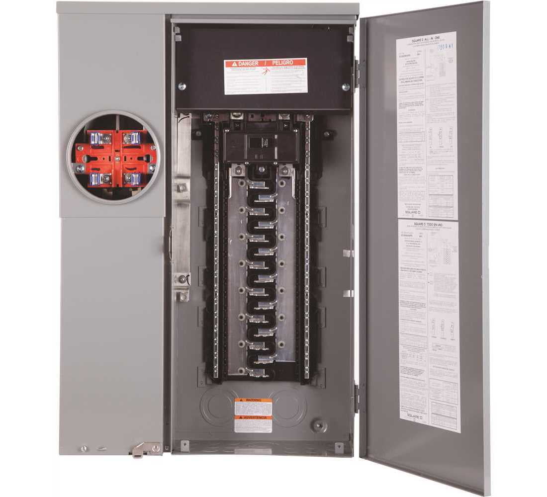 Square D 200 amps 120/240 volt 23 space 40 circuits Combination