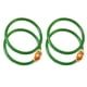 thumbnail image 1 of 2 pares de brazaletes de cristal para mujer, brazaletes de cristal auspiciosos, brazaletes a juego con trajes tradicionales, color verde, 1 of 5