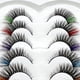 thumbnail image 4 of Pestañas postizas Fernando 7 pares de colores estilo A, 4 of 4