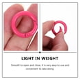 thumbnail image 5 of Chain Link Round Keychain Clips Metal Ring Fobs Coloured Spring Clamp Trigger 24 Pcs, 5 of 6