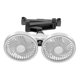 thumbnail image 2 of Ventilador doble para asiento trasero de coche, ventiladores de refrigeración para automóvil, ventilador USB para coche con 3 velocidades ajustables y Blanco, 2 of 8