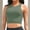 Army Green, variant on Yonique Women High Waisted Bikini Two Piece Swimsuit Crop Bathing Suits Sporty Swimwear Bikini Set Army Green L