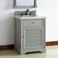 thumbnail image 6 of Savannah Collection 238-104-V26-UGR-2CAR 26"" Urban Gray Single Vanity with One Soft Close Door One Soft Close Drawer Antique Pewter Hardware and 2 CM Carrara White Marble Top, 6 of 6