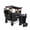 Black, variant on WONDERFOLD X2R Rev Stroller Wagon (2 Seater) - Collapsible Stroller Wagon with 5-Point Seatbelt Harnesses, Reclining Seats & Footwells, Navy