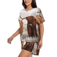 thumbnail image 2 of Lsque Yak Women's Short-Sleeved Pajama Set - 2 Piece Soft and Lightweight Sleepwear Set-4X-Large, 2 of 9
