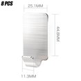 thumbnail image 3 of ganchos adhesivos de material acero inoxidable, impermeables, colgadores de pared libre de uñas ganchos pegajosos para cocina, , para proteger colgante, - 8 PCS Yotijar Ganchos adhesivos, 3 of 10