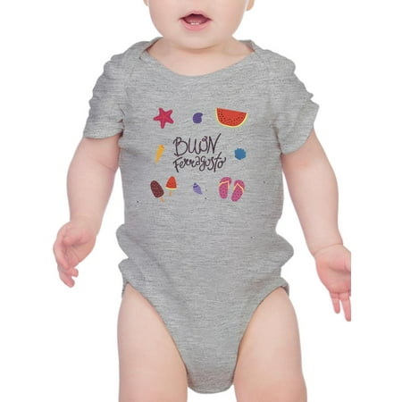 

Buon Ferragosto Beach Fun Bodysuit Infant -Image by Shutterstock Newborn