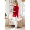 thumbnail image 3 of Catherines Women's Plus Size Brushed Rib Cozy Buttonfront Tunic, 3 of 4