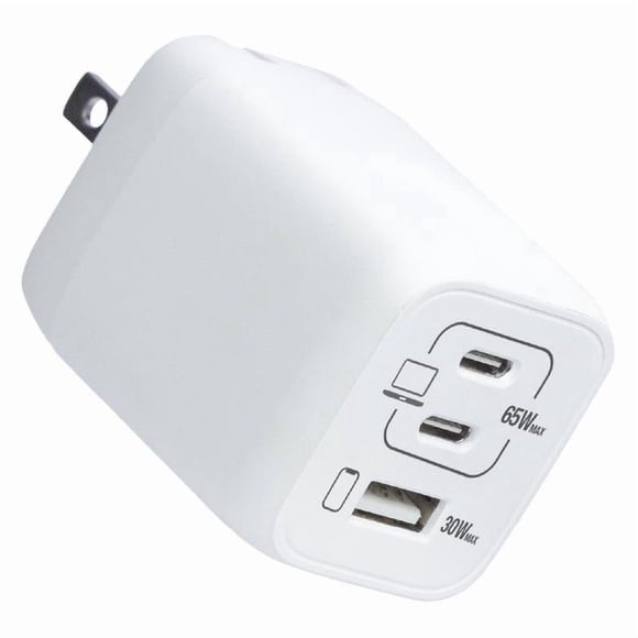 Cargador de pared USB Fusebox de 65 W, 1 paquete, blanco para el hogar/trabajo