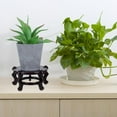 thumbnail image 6 of MRLESS 2pcs Wooden Plant Stands Oriental Style Indoor Furniture Plant Stand Vase Stand Round Wood Riser Flower Pot Display Base for Home, 6 of 6