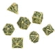 thumbnail image 3 of Juego de dados de metal hueco, 7 piezas de dados de metal huecos, dados de poliedro, juego de dados de metal, artesanía excepcional, 3 of 8