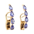 thumbnail image 1 of 2.1ct Natural Tanzanite Stud Earrings 18k Yellow Gold Jewelry, 1 of 3