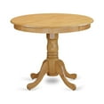 thumbnail image 2 of East West Furniture Antique 3-piece Traditional Wood Dining Table Set in Oak, 2 of 5