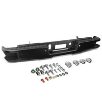 DNA Motoring For 14-18 Silverado Sierra 1500 Rear Step Bumper Black Assembly w/ Parking Sensor Hole