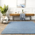 thumbnail image 5 of nuLOOM Elfriede Farmhouse Jute Blend Area Rug, 5' x 8', Light Blue, 5 of 9