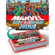 Venom Hulk Edible Cake Image Topper Birthday Cake Banner 1/4 Sheet