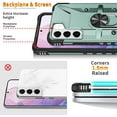 thumbnail image 6 of Case for Samsung Galaxy S21 Plus Case Galaxy S21+ Case Military Grade Drop Case with Kickstand Ring Magnetic Holder Shockproof Protective for Galaxy S21 Plus Phone Case (Midnight Green), 6 of 10