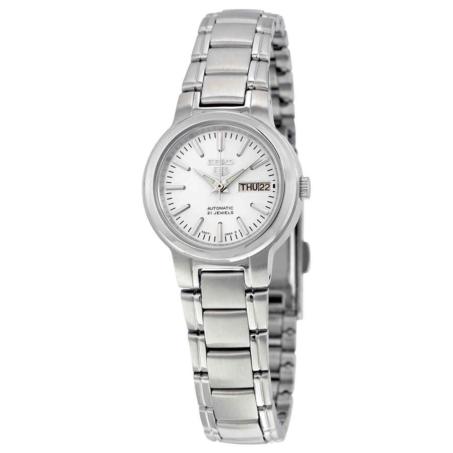 Seiko Women's 5 Automatic SYME39K Silver StainlessSteel Automatic