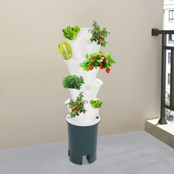 20 Hole Hydroponic Tower Hydroponics Growing System Kit Vertical Planting Tower