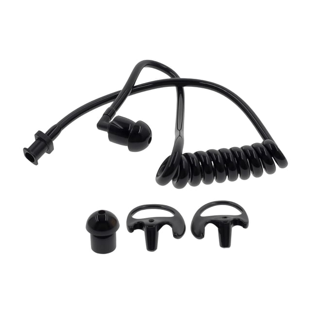 Tubo acústico con molde mediano para auriculares de repuesto para radio bidireccional, reducción de ruido, kit de audio para vigilancia profesional.