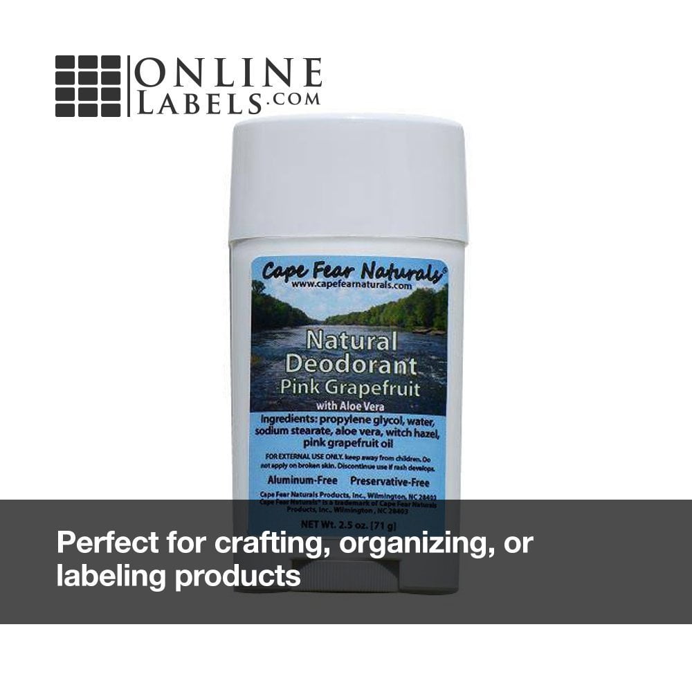 2.675 x 2 Rectangle Labels - Inkjet/Laser Printer - Online Labels (100 Sheet Pack)