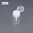 thumbnail image 1 of Push Down Empty Pump Dispenser For Nail Polish Remover Clear Bottle Plastic, 1 of 11