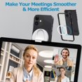 thumbnail image 4 of Continuity Camera Mount for MacBook Laptops/iPhone 12, 13 & 14 Series, Equip with Magsafe, iPhone Webcam Mount for iOS 16 & macOS Ventura, Desk View Avaliable, Includes Magnetic Metal Ring, 4 of 7