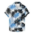 thumbnail image 2 of Xysaqa Men's Hawaiian Shirt Big & Tall Button Down Shirts for Men Summer Holiday Floral Short Sleeve Dress Shirt Tropical Party Beach Palm Tree Printed T-Shirts 3X 4X 5X Clearance, 2 of 5