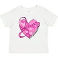 thumbnail image 3 of Inktastic Breast Cancer Awareness- Pink Ribbon Around Heart Boys or Girls Baby T-Shirt, 3 of 5