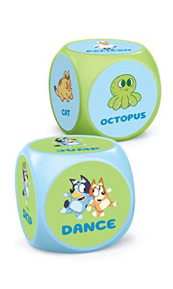 BLUEY Wackadoo Dice Imagination Act Out The Action Game | Family Game Night for All Ages | Creative and Engaging Fun for All Featuring Bluey and Bingo with 36 Unique and Silly Combinations