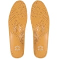 thumbnail image 1 of GFDYREE Leather Shoe Insoles Inserts with Arch Support Microfiber Imitation Leather Arch Support Insole Full-length (41-42), 1 of 5