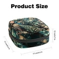 thumbnail image 2 of 1Pc Cute Period Bag Menstrual Cup Pouch, Large Storage Bag Sanitary Purse for Sanitary Napkin Pads, Art Retro Peacock Floral Pads Organizer for Girls Women, 2 of 6