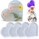 thumbnail image 1 of Paquete De 4 Moldes De Resina Con Letrero De Corazón, Moldes De Silicona Para Resina, Molde Conmemorativo De Corazón, Letreros De Condolencia, Duelo, Moldes De Fundición De Silicona, Regalos De Simpat, 1 of 5