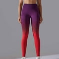 thumbnail image 2 of Kaemgyyd Workout Leggings for Women High Waisted Butt Lift Quick Dry Pants Soft Comfy Gradient Yoga Long Trousers, 2 of 7